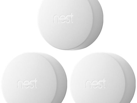 Google Nest Temperature Sensor with Manufacturer 1 Year Limited Warranty - Pack of 3 Online Sale