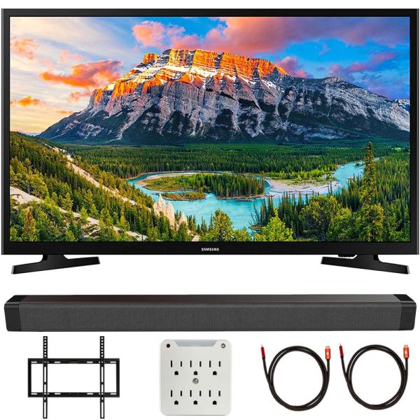 Samsung UN32N5300AFXZA 32  1080p Smart LED TV (2018)  with Deco Gear Soundbar Bundle Online Sale