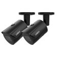 Lorex 4K AI IP Wired Bullet Camera Black (2-Pack) Fashion