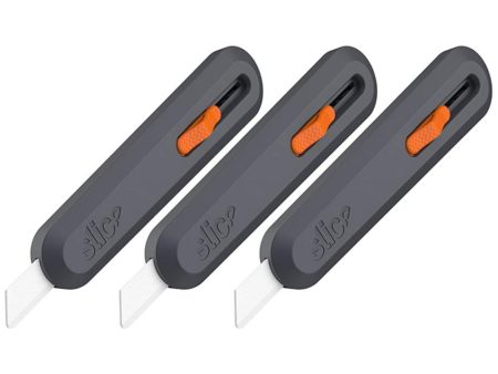 Slice 5 Position Manual Locking Blade Safe Ceramic Blade Knife Orange 3 Pack Fashion