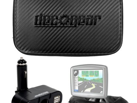 Deco Gear GPS Essentials Bundle with Weighted mount, DC Splitter, and Hard Case For Discount