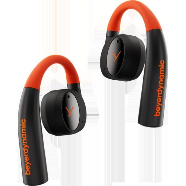 BeyerDynamic Verio 200 Open Ear True Wireless Earphones with Charging Case, Orange Black Fashion