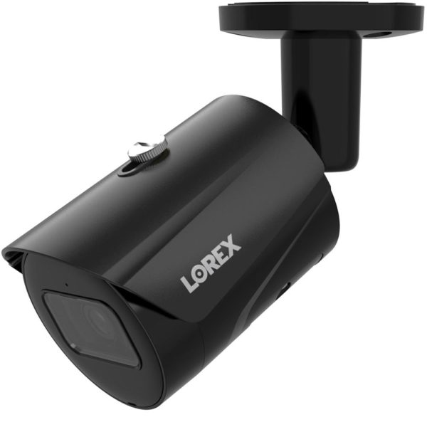 Lorex 4K AI IP Wired Bullet Camera Black (2-Pack) Fashion