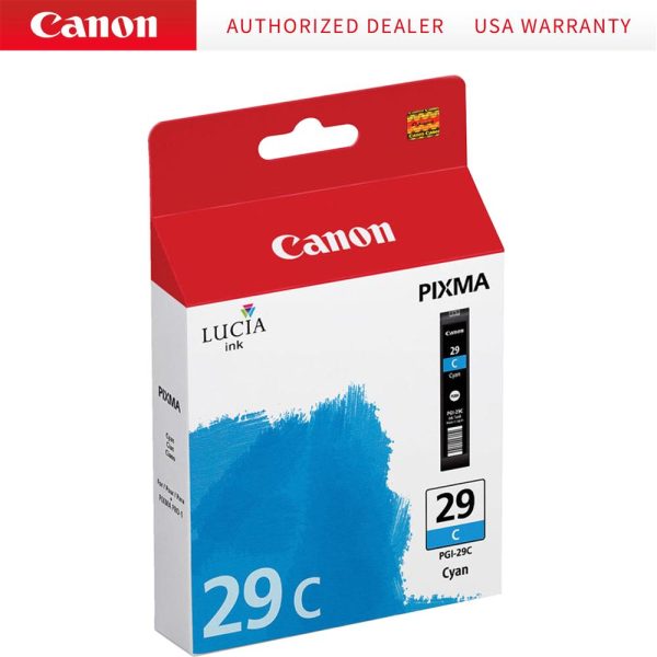 Canon PGI-29 CYAN - LUCIA Series Cyan Ink Cartridge for Canon PIXMA PRO-1 Printer Supply