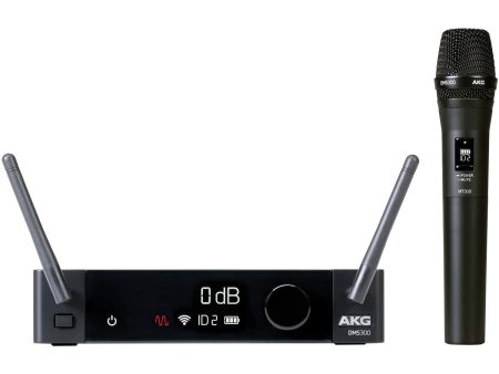 AKG Pro Audio DMS300 Digital Wireless Microphone System, Vocal Set (5100252-00) Online Hot Sale