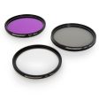 Deco Gear 58mm 3 Piece Pro Level Lens Filter Kit - UV, FLD, Polarizer - FK58MM Online now