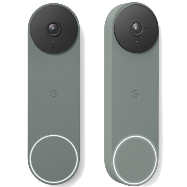 Google Nest 2-Pack Doorbell (Battery) - Ivy (GA02075-US) For Discount