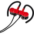 Deco Gear Magnetic Wireless Sport Earbuds - Red - Carrying Case - Open Box For Sale