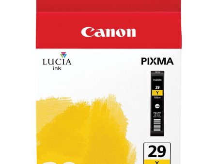 Canon PGI-29 Y - LUCIA Series Yellow Ink Cartridge for Canon PIXMA PRO-1 Printer on Sale