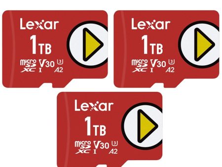 Lexar PLAY 1TB microSDXC UHS-I Memory Card Up to 150MB s Read 3 Pack on Sale