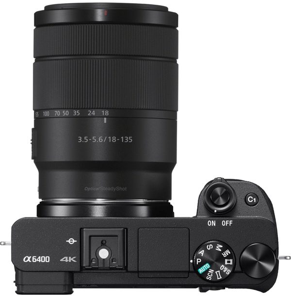 Sony a6400 Mirrorless Camera w  18-135mm Lens ILCE-6400MB + Mic, 128GB & More Bundle Fashion