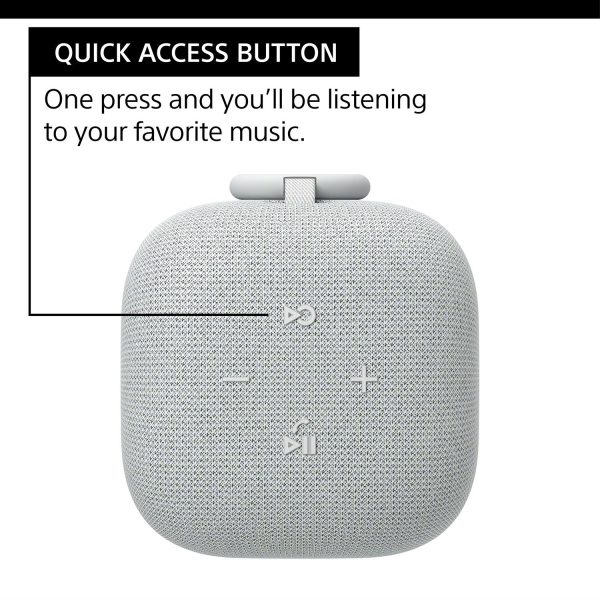 Sony LinkBuds Portable Wireless Speaker | Light Gray Fashion