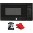 GE 0.7 Cu. Ft. Countertop Microwave Oven w  Oven Mitt + 2 YR Warranty Bundle Fashion