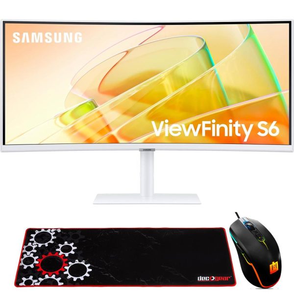 Samsung 34  ViewFinity S65TC Ultra-WQHD HDR10 Curved Monitor +Gaming Mouse & Pad Cheap