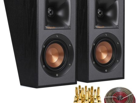 Klipsch R-41SA Dolby Atmos High Performance Elevation Surround Set w Banana Plugs & Wire Online now