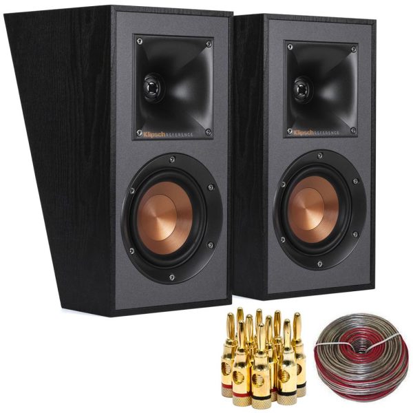 Klipsch R-41SA Dolby Atmos High Performance Elevation Surround Set w Banana Plugs & Wire Online now