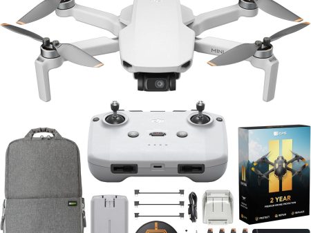 DJI Mini 4K Drone Quadcopter w RC-N1 Remote + Extended Warranty & Accessories Bundle Supply