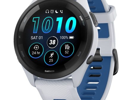 Garmin Forerunner 265 GPS Smartwatch, Whitestone Tidal Blue Online Hot Sale