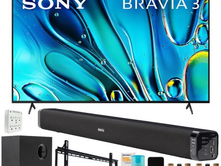 Sony BRAVIA 3 K50S30 50  4K HDR LED TV (2024) with Deco Gear Home Theater Bundle Cheap