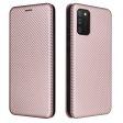 Carbon Fiber Texture Auto-absorbed Leather Phone Case Cover with Card Holder for Samsung Galaxy A03s (164.2 x 75.9 x 9.1mm) Online now