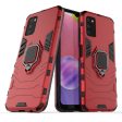 Ring Holder Kickstand Shockproof TPU + Hard PC Phone Cover for Samsung Galaxy A03s (164.2 x 75.9 x 9.1mm) Hot on Sale