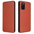 Carbon Fiber Texture Auto-absorbed Leather Phone Case Cover with Card Holder for Samsung Galaxy A03s (164.2 x 75.9 x 9.1mm) Online now