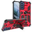 Armor Shockproof PC+TPU Phone Case with Magnetic Metal Sheet and Kickstand for Samsung Galaxy S21 FE Online