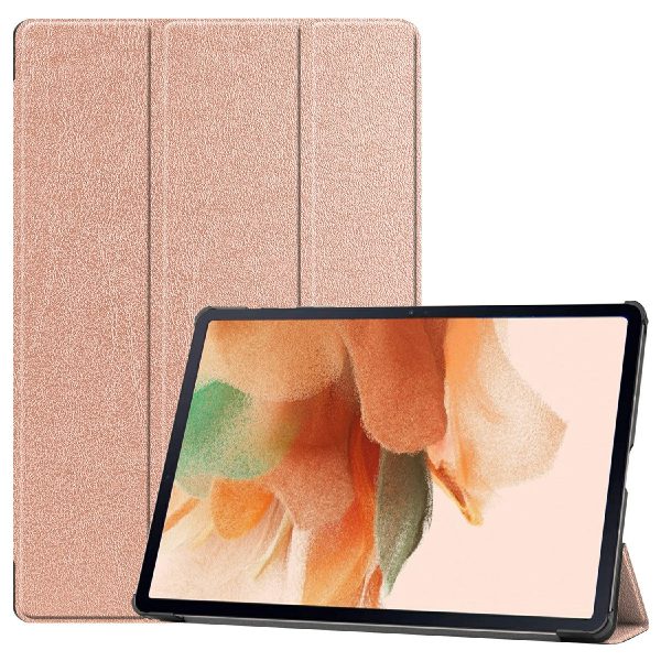 Full Protection Stable Tri-fold Stand Stand Design Leather Case for Samsung Galaxy Tab S7 FE SM-T730 SM-T736 Online now