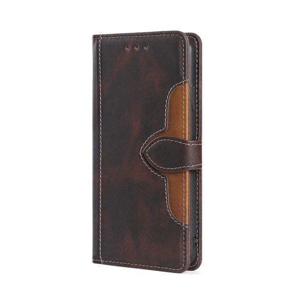 Contrast Color Leather Wallet Phone Protection Cover Case for Samsung Galaxy A32 4G (EU Version) Cheap