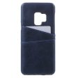 PU Leather Coated PC Card Holder Mobile Phone Back Case for Samsung Galaxy S9 Hot on Sale