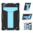 Foldable T-shaped Kickstand Anti-dust PC Silicone Tablet Cover for Samsung Galaxy Tab A7 10.4 (2020) For Cheap