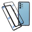 Full Coverage Magnetic Adsorption Metal Frame + Double-sided Ultra Clear Tempered Glass Phone Shell for Samsung Galaxy A32 4G (EU Version) Sale