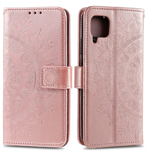 Imprint Flower Leather Shell Cover for Samsung Galaxy A42 5G Online Sale