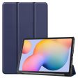 Tri-fold Stand PU Leather Cover Shockproof Anti-Slip Protective Case for Samsung Galaxy Tab S6 Lite S6 Lite (2022) Online Sale