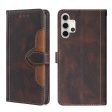 Contrast Color Leather Wallet Phone Protection Cover Case for Samsung Galaxy A32 4G (EU Version) Cheap