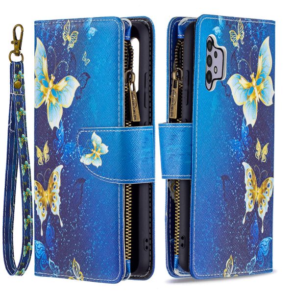 BF03 Pattern Printing Zipper Wallet Leather Phone Case for Samsung Galaxy A32 4G For Cheap