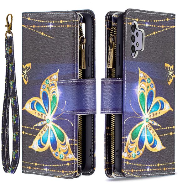 BF03 Pattern Printing Zipper Wallet Leather Phone Case for Samsung Galaxy A32 4G For Cheap