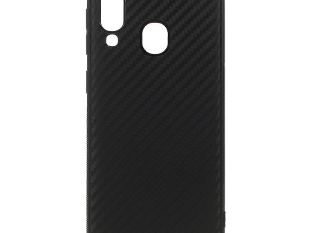 Carbon Fiber TPU Mobile Phone Shell for Samsung Galaxy A40 For Cheap