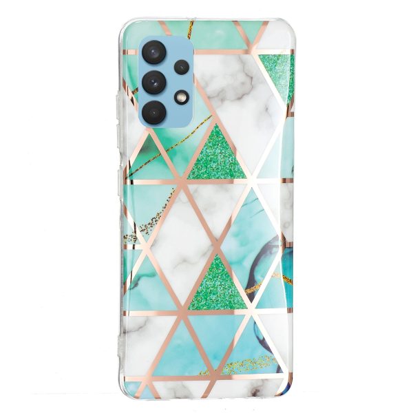 IMD Design Electroplating Marble Pattern TPU Phone Protective Case Cover for Samsung Galaxy A32 4G (EU Version) Supply