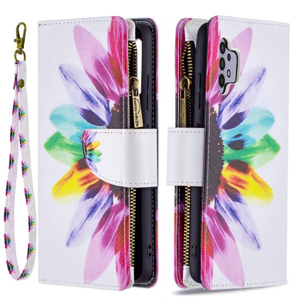 BF03 Pattern Printing Zipper Wallet Leather Phone Case for Samsung Galaxy A32 4G For Cheap