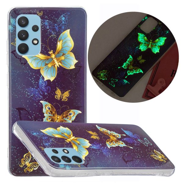 Noctilucent IMD Design Soft Phone Cover TPU Protective Case for Samsung Galaxy A32 4G (EU Version) For Cheap