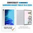 For Samsung Galaxy Tab A7 10.4 (2020) Clear TPU Phone Case with HD Tempered Glass Screen Protector For Discount