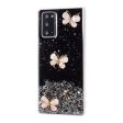 3D Butterfly Rhinestone Decor Epoxy TPU Cover for Samsung Galaxy Note20 4G 5G For Cheap