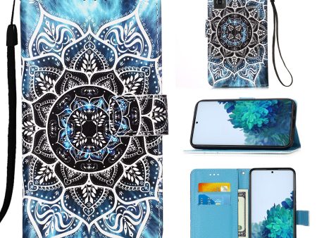 Anti-Drop PU Leather Wallet Stand Case Smartphone Cover Shell with Pattern Printing for Samsung Galaxy S21 4G 5G Online now