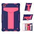 Foldable T-shaped Kickstand Anti-dust PC Silicone Tablet Cover for Samsung Galaxy Tab A7 10.4 (2020) For Cheap