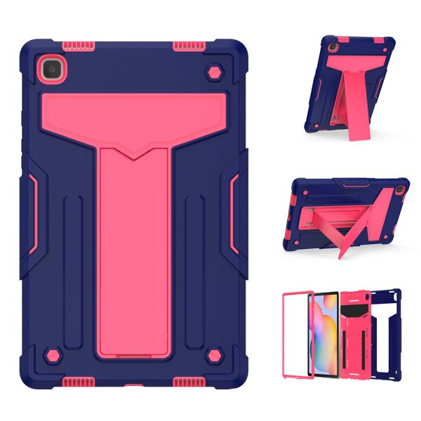 Foldable T-shaped Kickstand Anti-dust PC Silicone Tablet Cover for Samsung Galaxy Tab A7 10.4 (2020) For Cheap