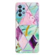 IMD Design Electroplating Marble Pattern TPU Phone Protective Case Cover for Samsung Galaxy A32 4G (EU Version) Supply