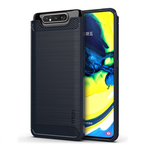 MOFI Carbon Fiber Brushed TPU Mobile Casing for Samsung Galaxy A90 A80 For Discount