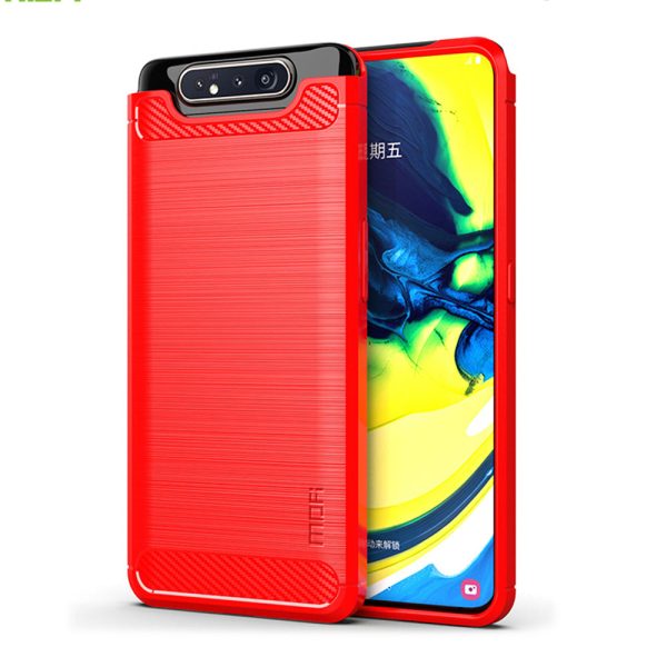 MOFI Carbon Fiber Brushed TPU Mobile Casing for Samsung Galaxy A90 A80 For Discount